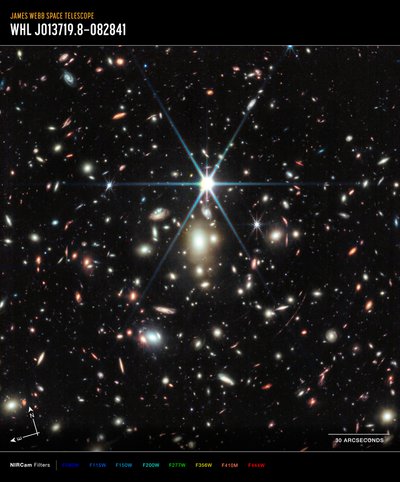 Arco do nascer do sol (Imagem NIRCam) de James Webb Space Telescope (NASA)