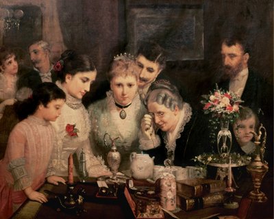 Presentes de casamento, c.1880 de James Wells Champney
