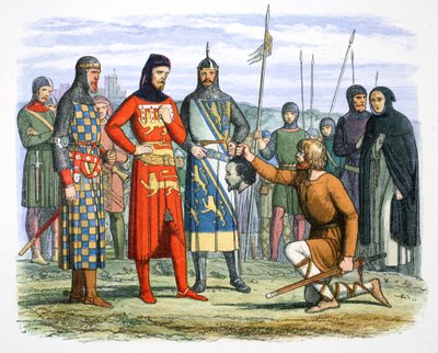 A cabeça de Piers Gaveston mostrada ao Conde de Lancaster, 1312 1864. de James William Edmund Doyle