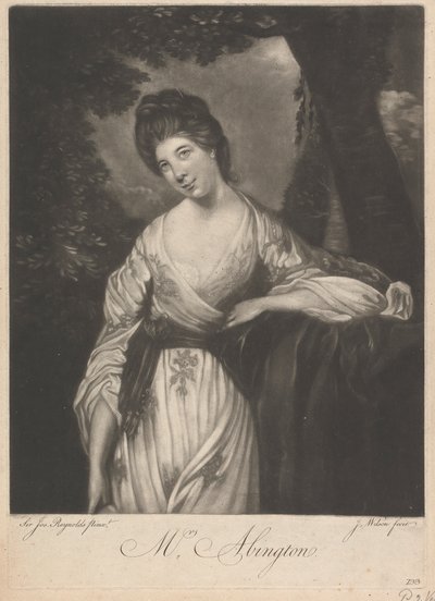 Sra. Frances Abington (née Barton) de James Wilson