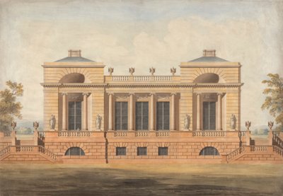 Desenho para uma casa de campo não identificada de James Wyatt