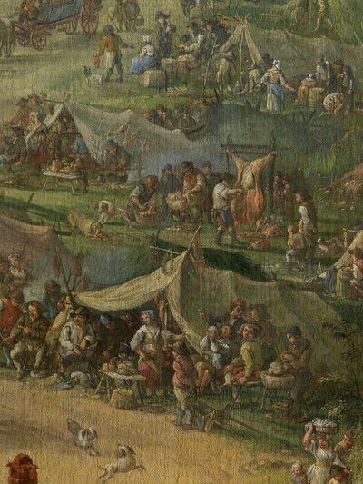 Detalhe da escavação do Canal de Gand (óleo sobre tela) de Jan Anton Garemyn