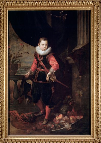 Retrato de um jovem com espada (óleo sobre tela de Jan Roos