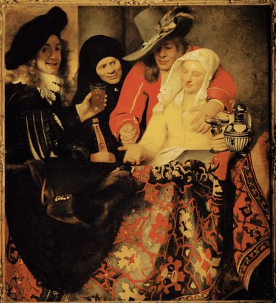 Na procuradora" (óleo sobre tela) de Jan (1632-75) Vermeer