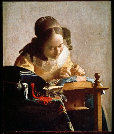 A Rendeira, c.1658-1660 (óleo sobre tela) de Jan (1632 75) Vermeer