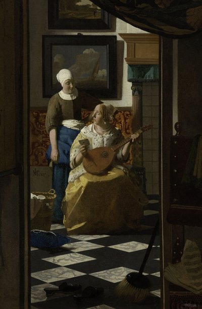 A carta de amor, c.1669-70 de Jan Vermeer van Delft