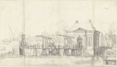 Heiligewegspoort em Amsterdão no Inverno de Jan Abrahamsz. Beerstraten