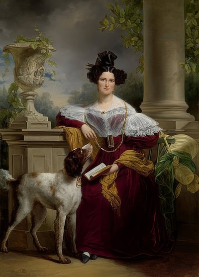 Retrato de Alida Christina Assink. 1833 de Jan Adam Janszoon Kruseman