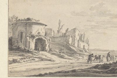 Vista de S. Teodoro em Roma de Jan Asselijn