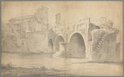 Vista da Ponte Rotto, Roma de Jan Asselyn