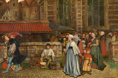 Depois da Massa (óleo sobre painel) de Jan August Hendrik Baron Leys