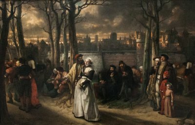 Um passeio fora dos muros de Jan August Hendrik Leys