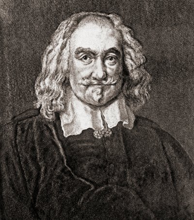 Thomas Hobbes de Malmesbury (gravura) de Jan Baptist (after) Jaspers