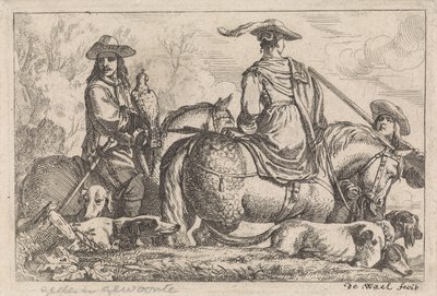 falcoaria Várias cenas de gênero (título da série) de Jan Baptist de Wael