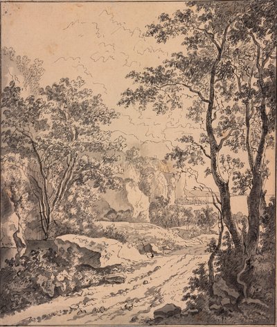 Paisagem italiana, entre Ancona e Sinigaglia de Jan Both