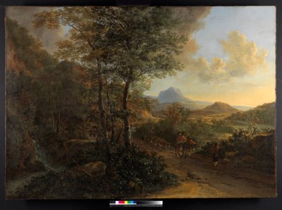 Paisagem italiana, com Monte Socrate, 1635-1641 de Jan Dirksz Both