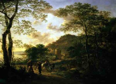 Italianate Wooded Landscape com Torre de Jan Both