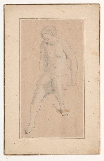 Nu feminino sentado de Jan Brandes (possibly)