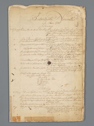 Bataviaasche notícias 1785 de Jan Brandes