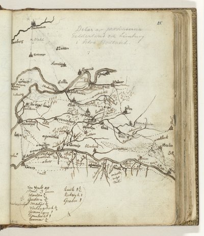 Mapa da região entre Doetinchem e Venlo de Jan Brandes