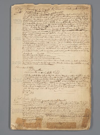 Projecto de livro de cartas Jan Brandes (1743-1808), 1787-1790. de Jan Brandes