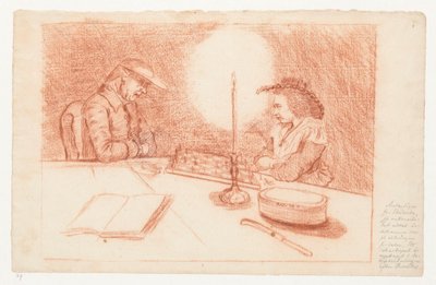 Xadrez à luz de velas de Jan Brandes