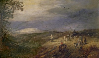Estrada florestal de Jan Brueghel the Elder