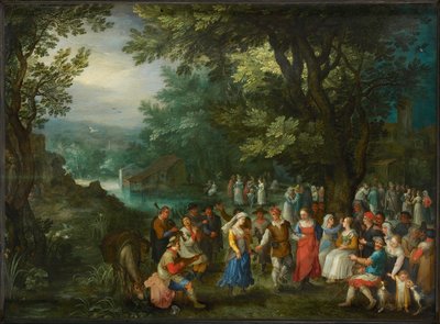 Dança de Casamento, 1596. de Jan Brueghel the Elder