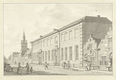 Os Dolhuis, Gasthuis e Oudevrouwenhuis em Roterdão de Jan Bulthuis