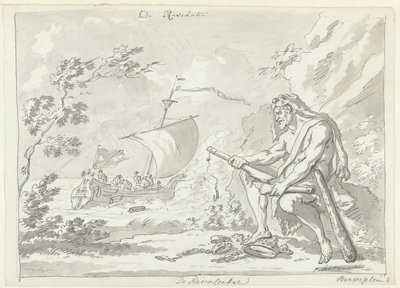 Revolução: Hércules quebra o jugo A Revolução (título no objeto) de Jan Bulthuis