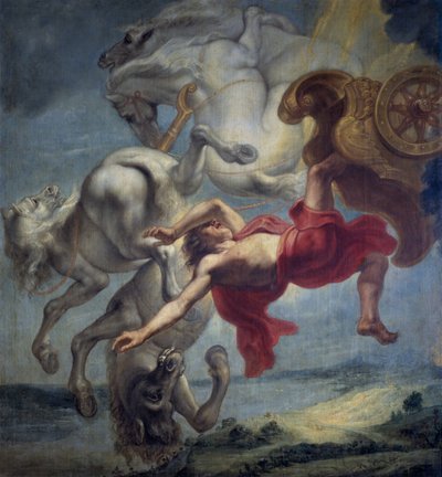 A queda de Phaeton, final do século XVII. de Jan Carel van Eyck