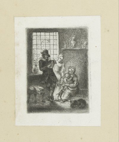Interieur met een gezin
A Obra Completa de Etchings de John Chalon / Oeuvre Complette des Eaux Fortes par Jean Chalon (título da série) de Jan Chalon