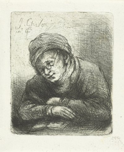 Homem de leitura com óculos de Jan Chalon