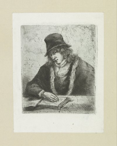 Lezende man met hoed
A Obra Completa de Etchings de John Chalon / Oeuvre Complette des Eaux Fortes par Jean Chalon (título da série) de Jan Chalon