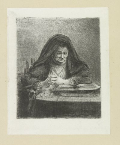 Lezende vrouw The Compleat Work of Etchings por John Chalon / Oeuvre Complette des Eaux Fortes par Jean Chalon (título da série) de Jan Chalon