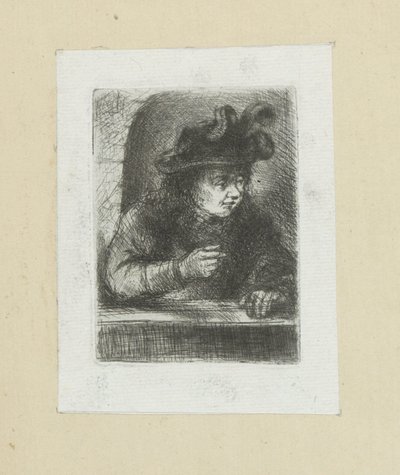 Homem bij corrimão The Compleat Work of Etchings por John Chalon / Oeuvre Complette des Eaux Fortes par Jean Chalon (título da série) de Jan Chalon