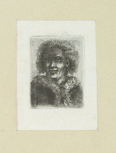 Homem coloca bontkraag The Compleat Work of Etchings por John Chalon / Oeuvre Complette des Eaux Fortes par Jean Chalon (título da série) de Jan Chalon