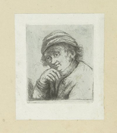 O homem põe a mão onder zijn kin The Compleat Work of Etchings por John Chalon / Oeuvre Complette des Eaux Fortes par Jean Chalon (título da série) de Jan Chalon