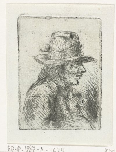 Homem com chapéu de Jan Chalon