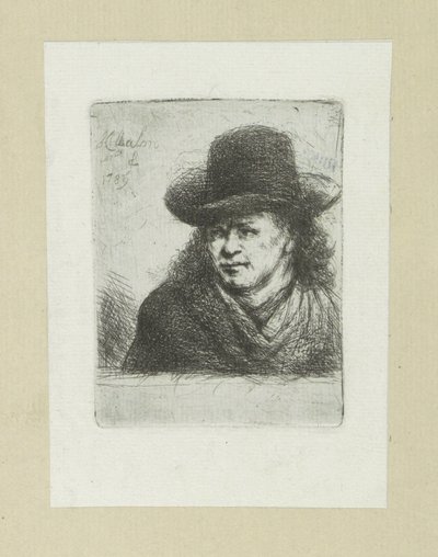 Homem coloca enxada, naar links The Compleat Work of Etchings por John Chalon / Oeuvre Complette des Eaux Fortes par Jean Chalon (título da série) de Jan Chalon