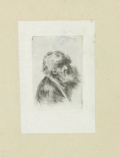 Oude man coloca baard The Compleat Work of Etchings por John Chalon / Oeuvre Complette des Eaux Fortes par Jean Chalon (título da série) de Jan Chalon