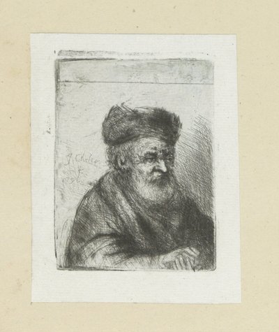 Velho, as suas mãos dobradas
A Obra Completa de Etchings de John Chalon / Oeuvre Complette des Eaux Fortes par Jean Chalon (título da série) de Jan Chalon