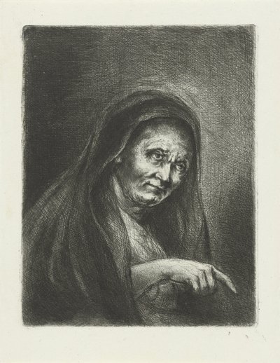 Mulher idosa de Jan Chalon