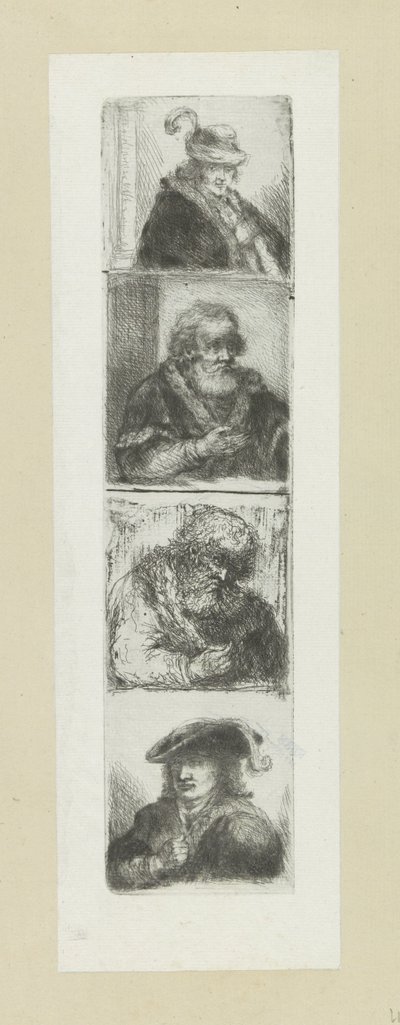 Vier mansportretten
A Obra Completa de Etchings de John Chalon / Oeuvre Complette des Eaux Fortes par Jean Chalon (título da série) de Jan Chalon
