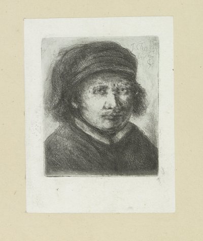 Homem de Volwassen, naar à direita The Compleat Work of Etchings por John Chalon / Oeuvre Complette des Eaux Fortes par Jean Chalon (título da série) de Jan Chalon