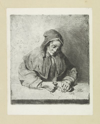 Vrouw die geld telt
A Obra Completa de Etchings de John Chalon / Oeuvre Complette des Eaux Fortes par Jean Chalon (título da série) de Jan Chalon