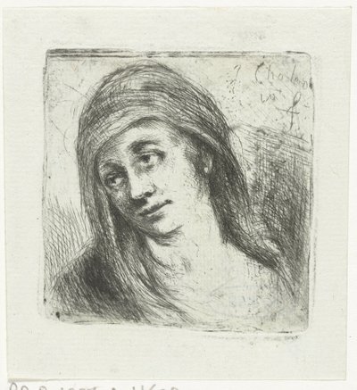 Mulher com véu de cabeça de Jan Chalon