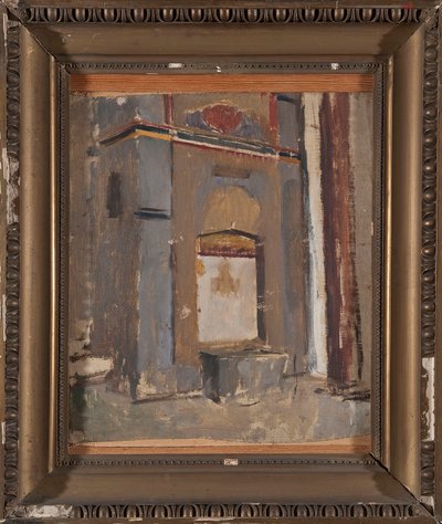 Fonte no palácio do cã em Bakhchysarai. De uma viagem à Crimeia de Jan Ciągliński