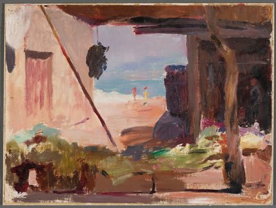 Fragmento de edifícios junto ao mar. De uma viagem a Constantinopla de Jan Ciągliński