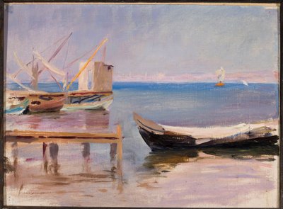 Barcos junto à margem. De uma viagem a Constantinopla de Jan Ciągliński